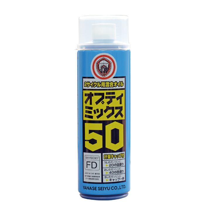 直送商品 ヤナセ ２サイクル用 混合オイル 50:1 オプティミックス５０ JASO規格FD適合 内容量４リットル 